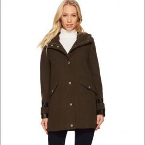 Marc New York Hooded Wool Coat
